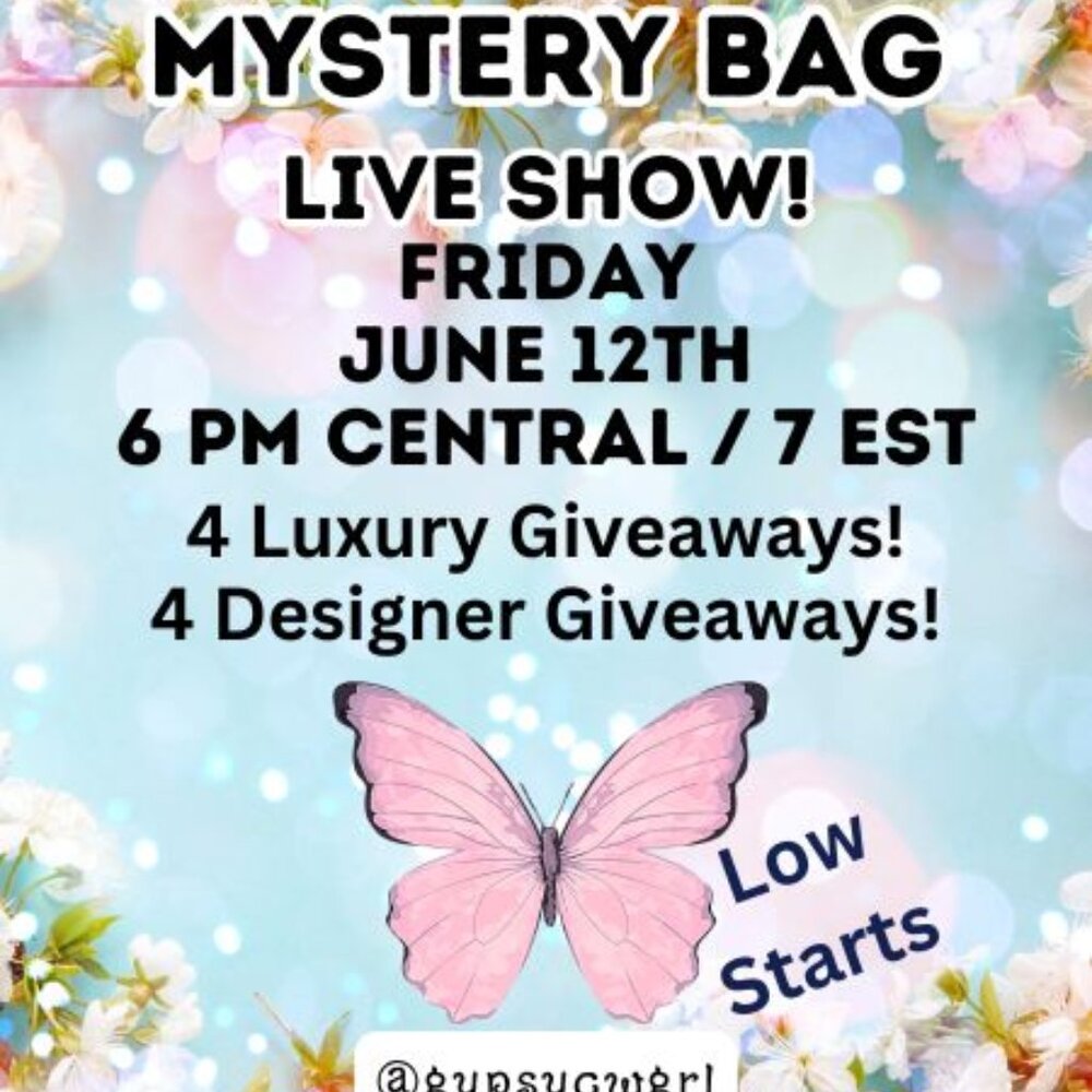 Mystery Bag Live Show June 12th @ 6 pm Central